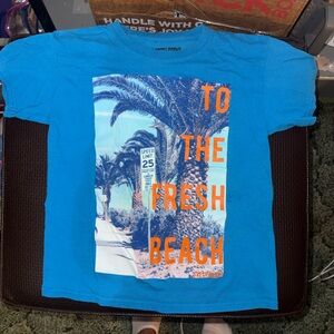 Blue Graphic Kids Tee